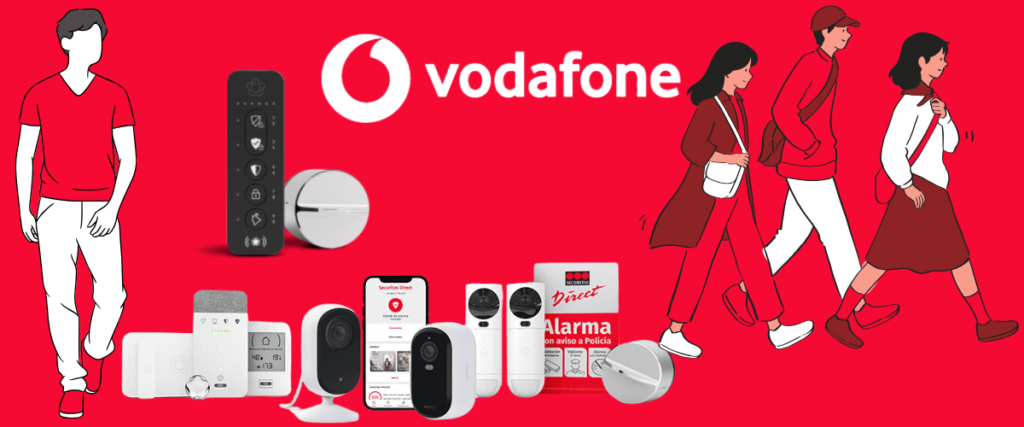Alarmas Vodafone y Securitas Direct. Vodafone ha formalizado una alianza estratégica con Securitas Direct para comercializar sus sistemas de alarmas en un paquete convergente por 55€. A continuación, te explicamos en detalle en qué consiste este acuerdo y las diferentes opciones disponibles. ¿En qué consiste la alianza entre Vodafone y Securitas Direct? La compañía Vodafone ha dado un paso en el sector de la seguridad para el hogar, ofreciendo las alarmas de Securitas Direct dentro de un paquete convergente. Esto significa que los clientes pueden contratar un sistema de alarma junto con los servicios de fibra óptica o telefonía móvil de Vodafone, obteniendo beneficios exclusivos. ✅ Condiciones del acuerdo: 🔴 Permanencia de 24 meses con Vodafone y Securitas Direct. 🔴 Descuento de 5€ al mes en la factura de Vodafone. 🔴 Instalación sin coste para clientes con fibra y móvil. 🔴 Router WiFi incluido dentro del contrato.